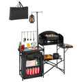 Camping Kitchen Table, Outdoor Camp Cooking Table, Aluminum Portable